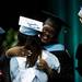 Skyline Principal Sulura Jackson hugs a SLC president speaks to the graduating class during commencement on Monday, June 10. Daniel Brenner I AnnArbor.com